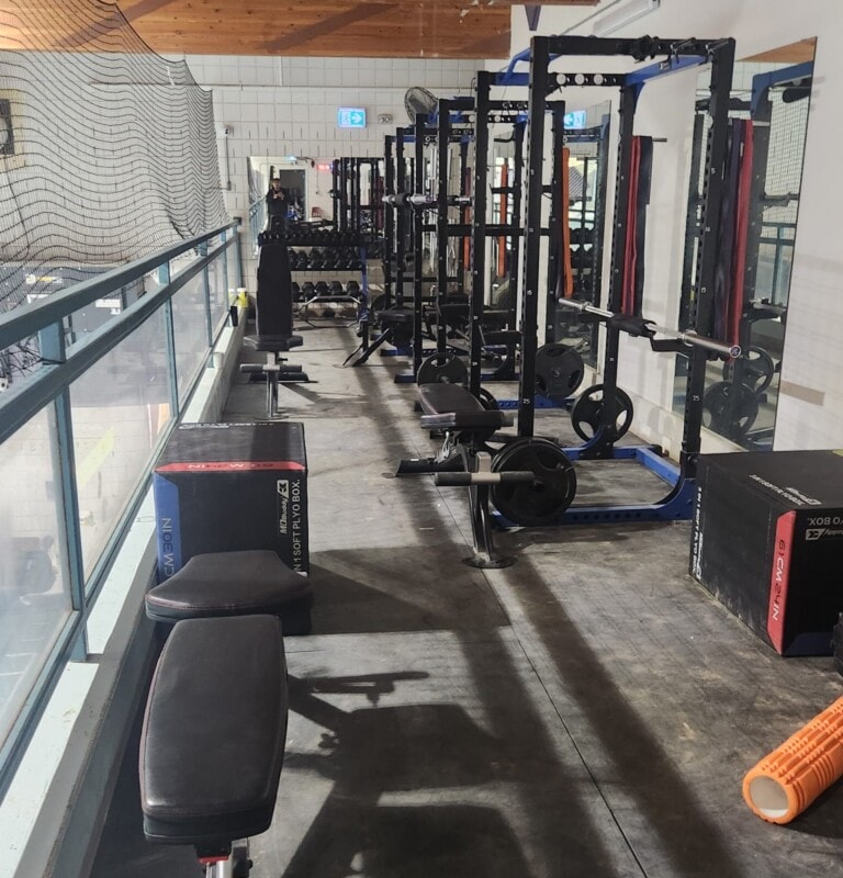 fitness equipment room
